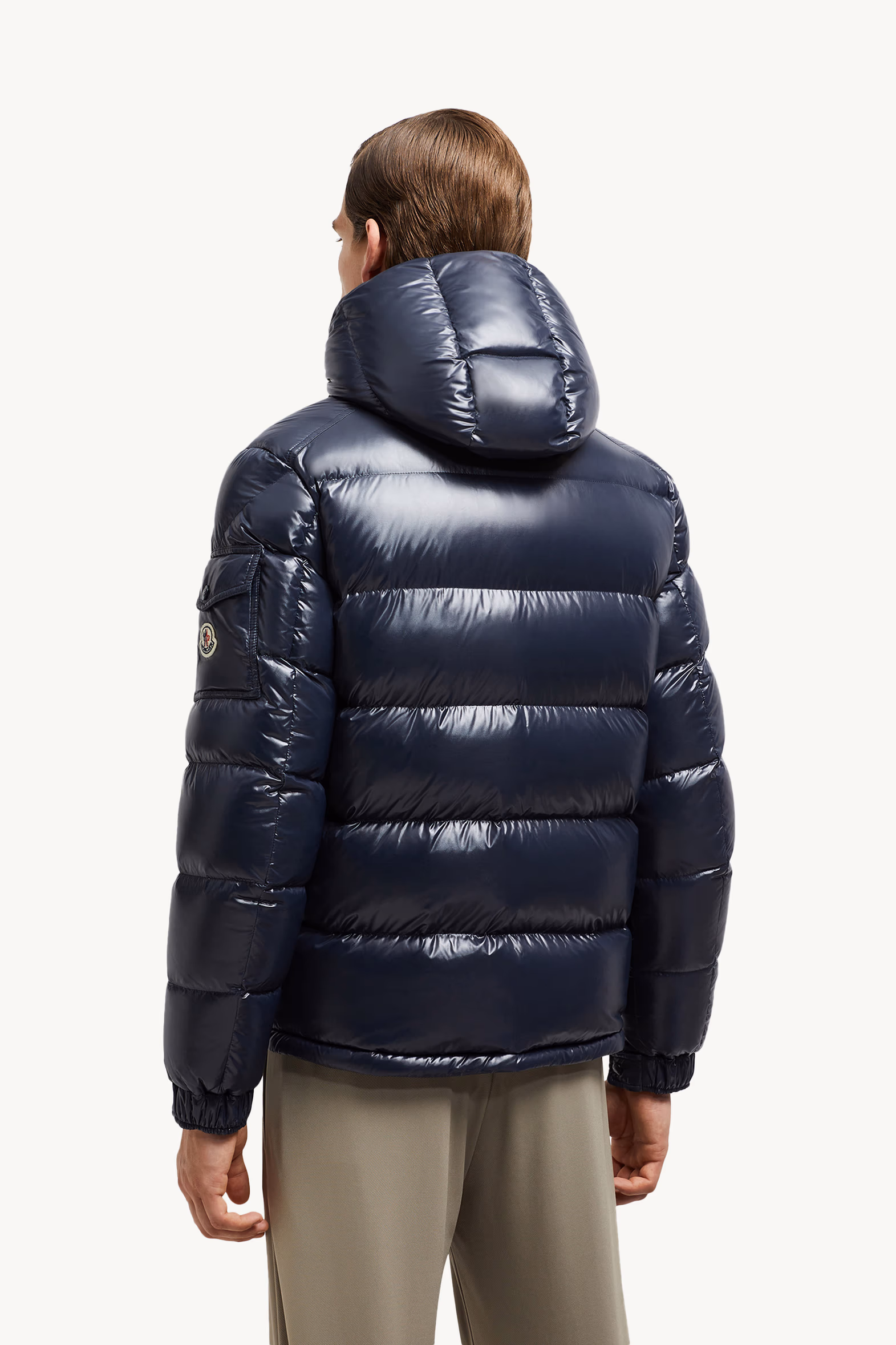 Moncler Maya Hooded Short Down Jacket Men Navy Blue Moncler 5